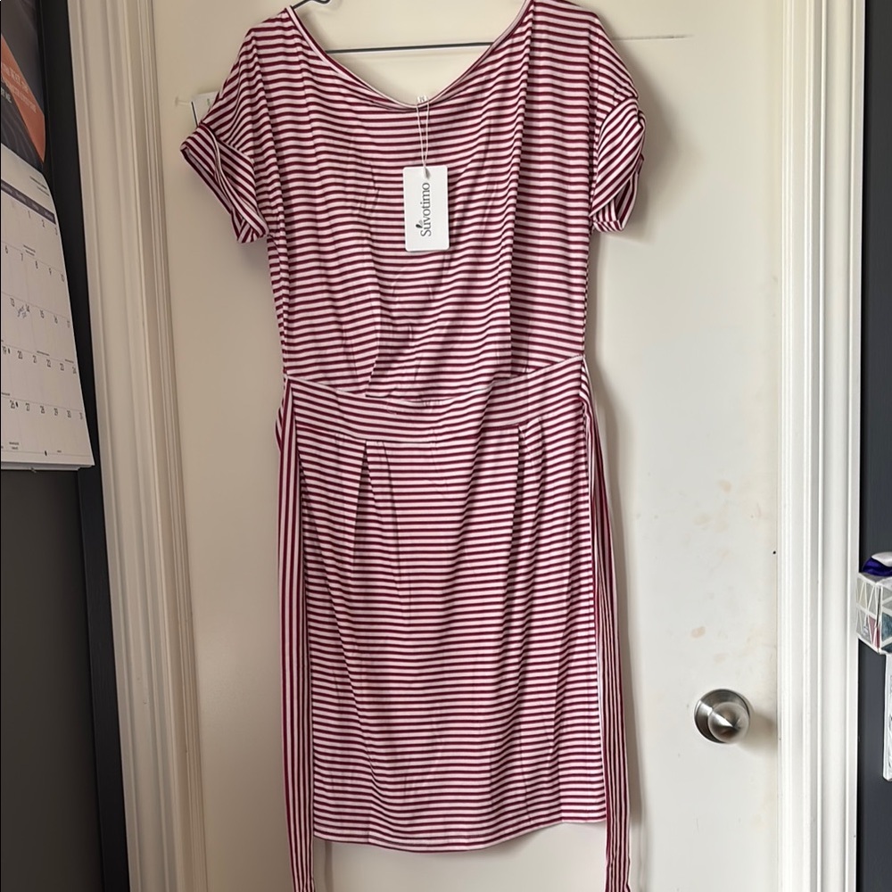 Striped Nautical Red Dress